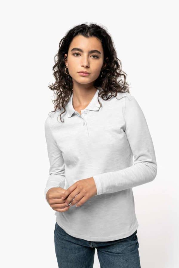 KA244 LADIES' LONG-SLEEVED POLO SHIRT