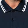 KA272 MEN'S SHORT-SLEEVED POLOSHIRT WITH CONTRASTING PIPING