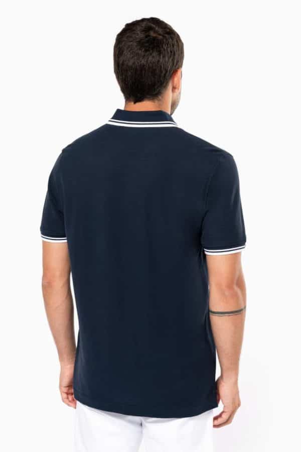KA272 MEN'S SHORT-SLEEVED POLOSHIRT WITH CONTRASTING PIPING