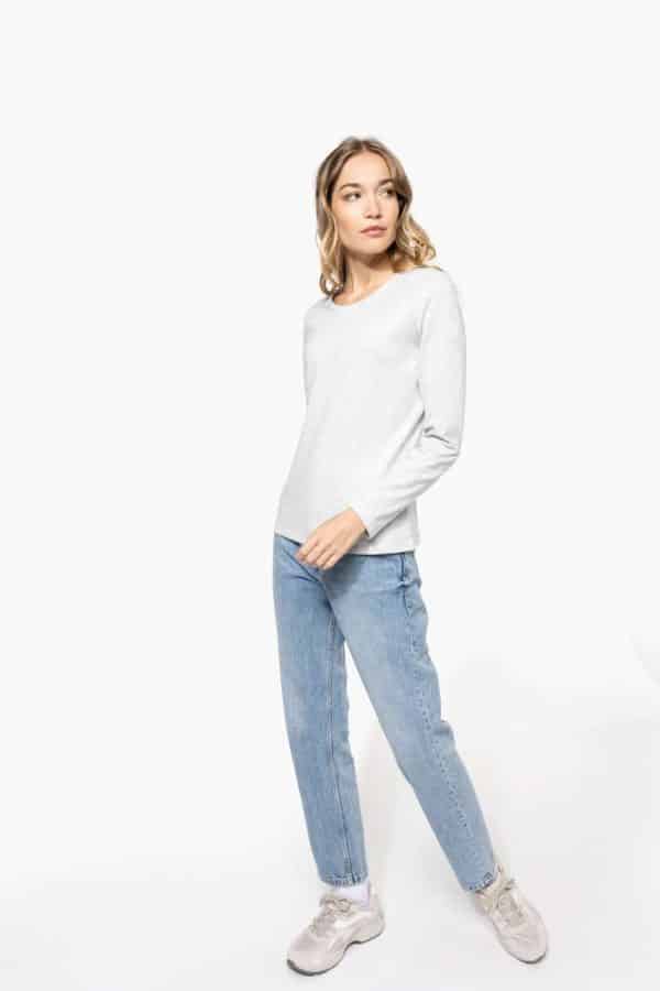KA383 LADIES' LONG-SLEEVED CREW NECK T-SHIRT