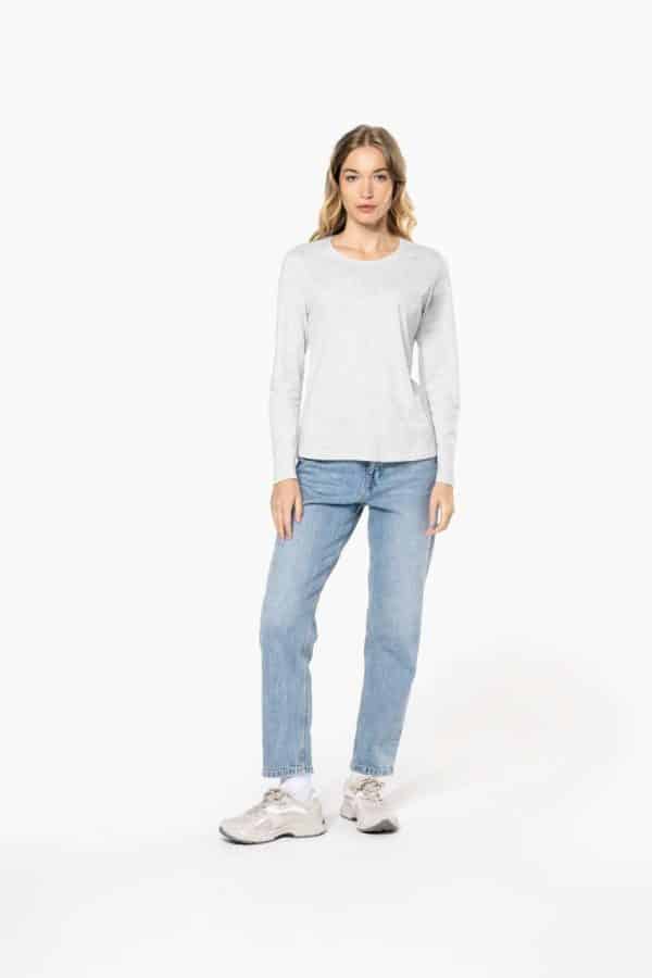 KA383 LADIES' LONG-SLEEVED CREW NECK T-SHIRT