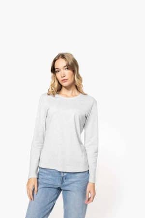 KA383 LADIES' LONG-SLEEVED CREW NECK T-SHIRT