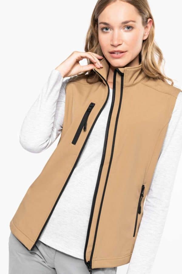 KA404 LADIES' SOFTSHELL BODYWARMER