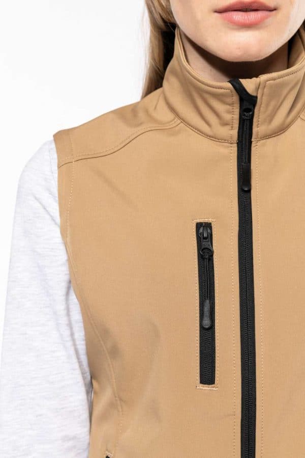 KA404 LADIES' SOFTSHELL BODYWARMER