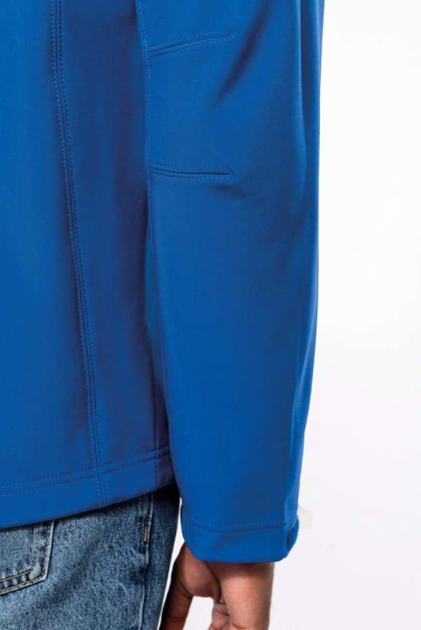 KA413 MEN'S DETACHABLE HOODED SOFTSHELL JACKET