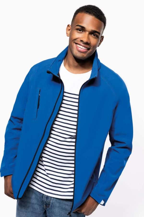 KA413 MEN'S DETACHABLE HOODED SOFTSHELL JACKET