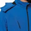 KA413 MEN'S DETACHABLE HOODED SOFTSHELL JACKET