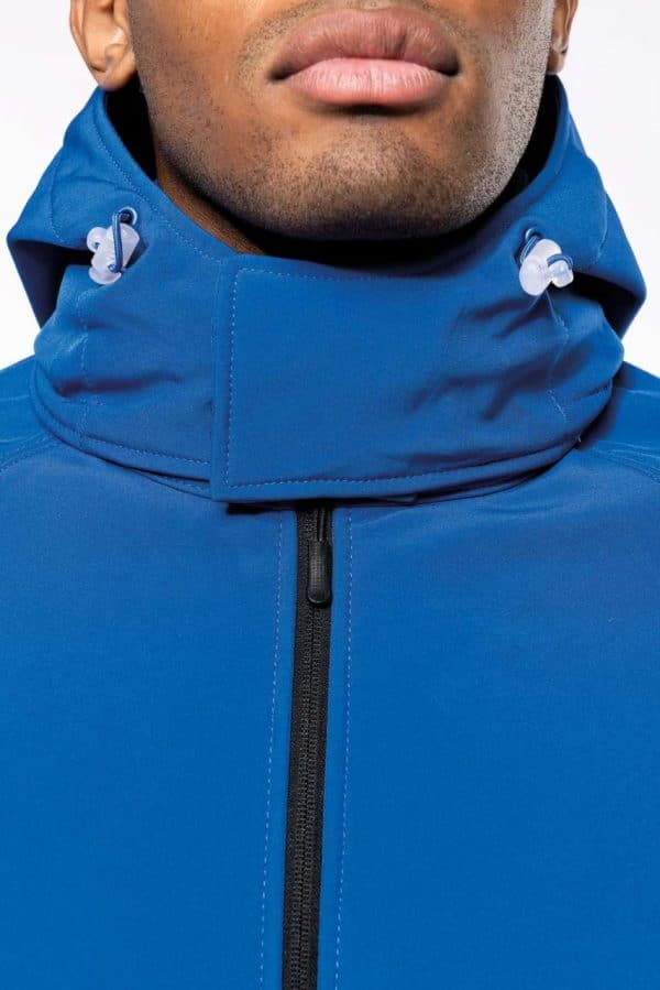 KA413 MEN'S DETACHABLE HOODED SOFTSHELL JACKET