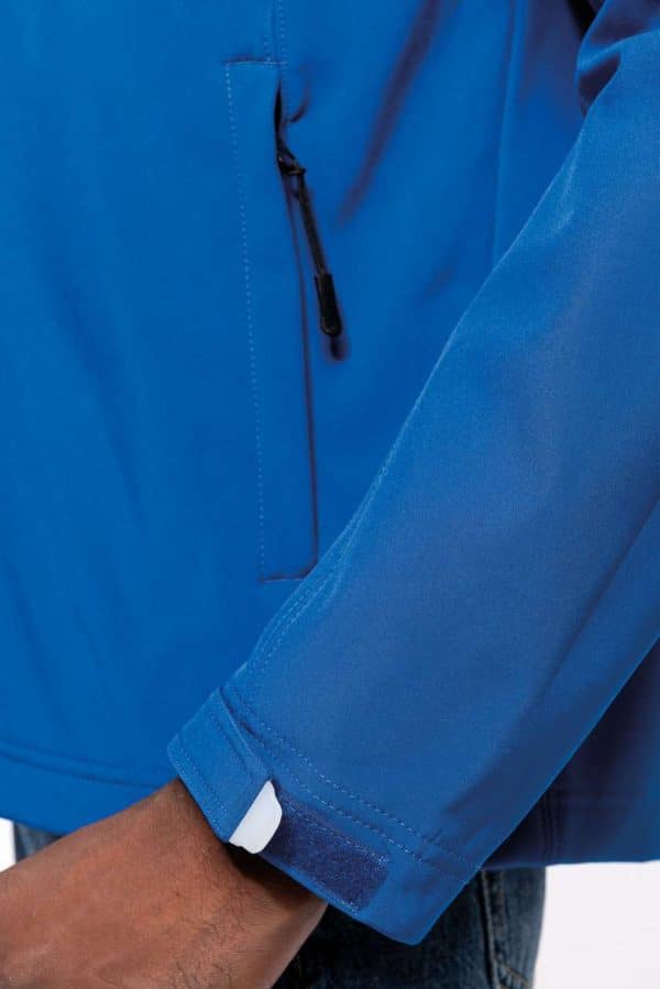 KA413 MEN'S DETACHABLE HOODED SOFTSHELL JACKET