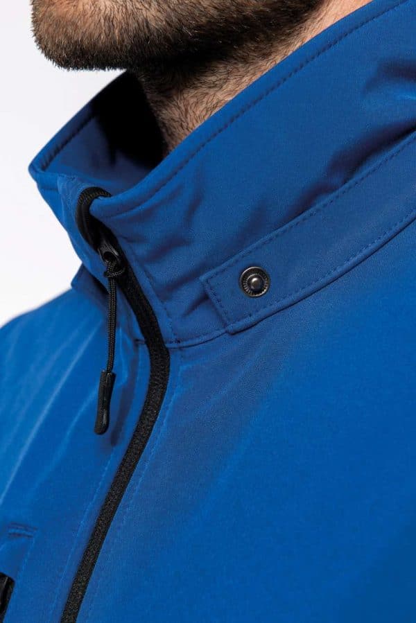 KA422 UNISEX 3-LAYER SOFTSHELL HOODED JACKET WITH REMOVABLE SLEEVES
