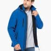 KA422 UNISEX 3-LAYER SOFTSHELL HOODED JACKET WITH REMOVABLE SLEEVES
