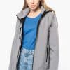 KA422 UNISEX 3-LAYER SOFTSHELL HOODED JACKET WITH REMOVABLE SLEEVES