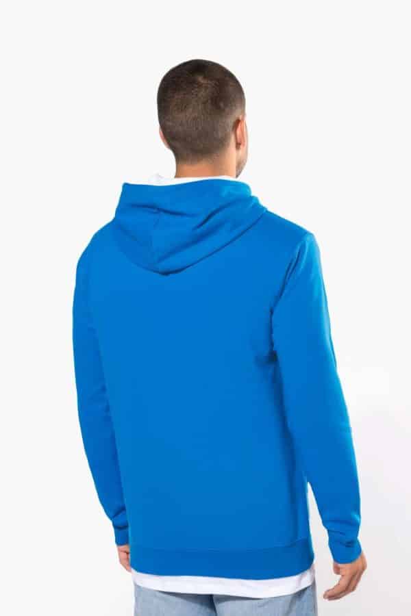 KA446 MEN'S CONTRAST HOODED SWEATSHIRT