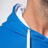 KA446 MEN'S CONTRAST HOODED SWEATSHIRT