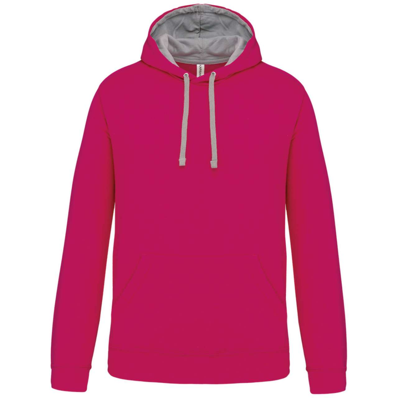 KA446 MEN'S CONTRAST HOODED SWEATSHIRT