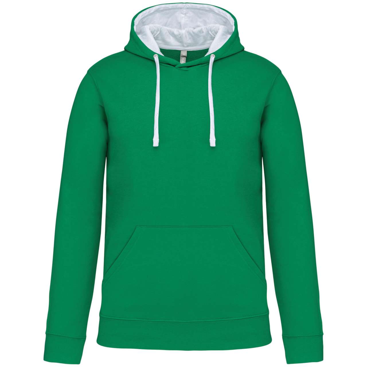 KA446 MEN'S CONTRAST HOODED SWEATSHIRT