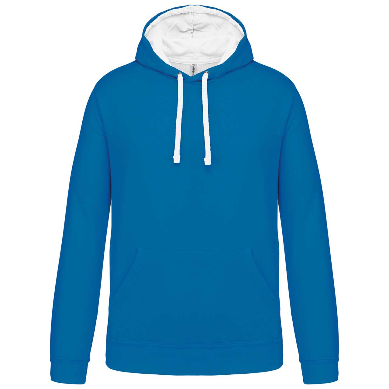 KA446 MEN'S CONTRAST HOODED SWEATSHIRT