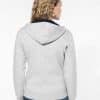 KA467 LADIES’ CONTRAST HOODED FULL ZIP SWEATSHIRT