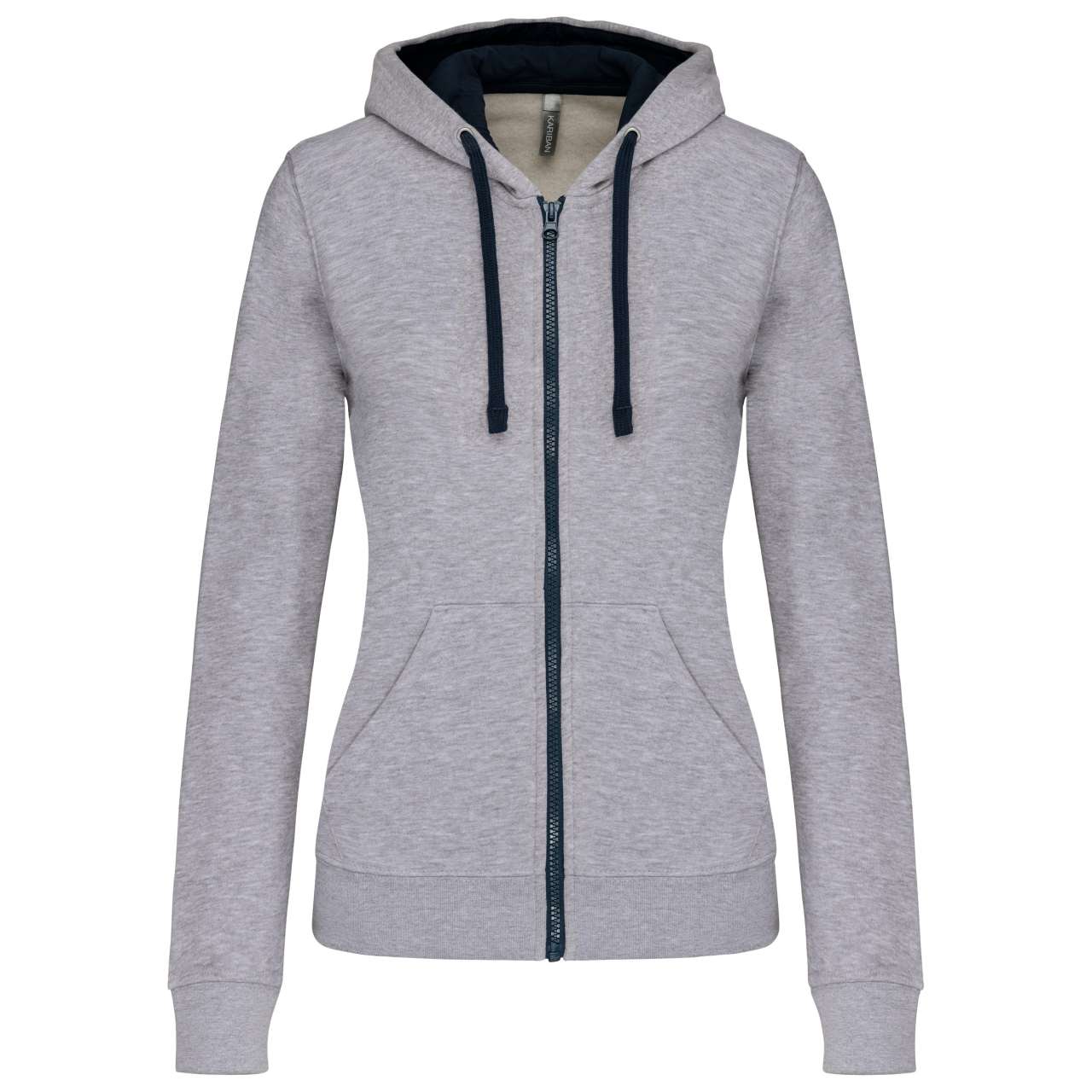 KA446 MEN'S CONTRAST HOODED SWEATSHIRT