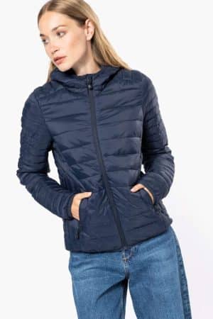 KA6111 LADIES' LIGHTWEIGHT HOODED PADDED JACKET