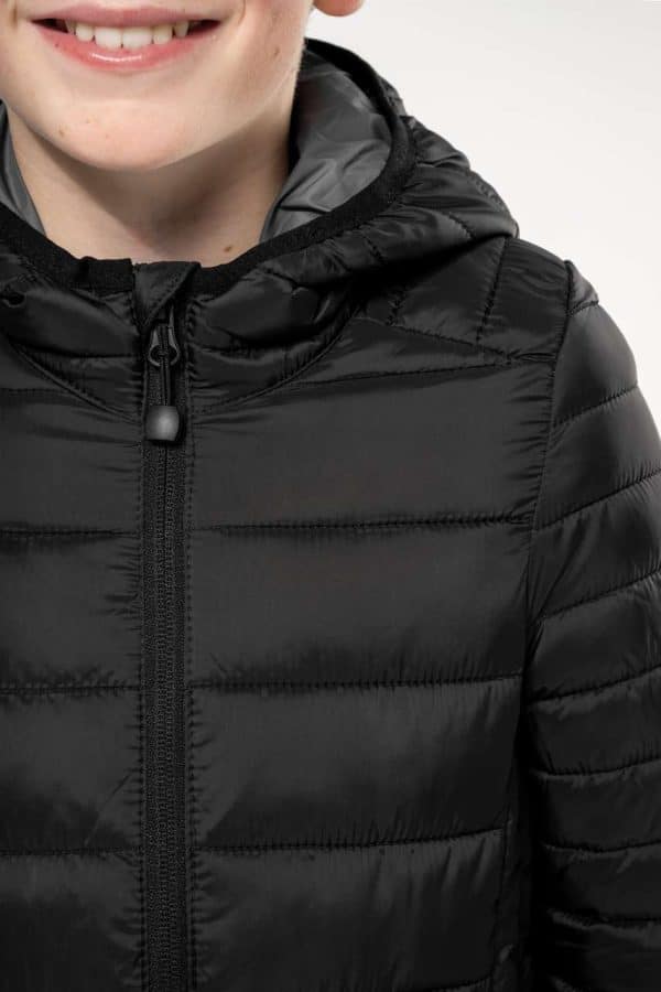 KA6112 KIDS' LIGHTWEIGHT HOODED PADDED JACKET