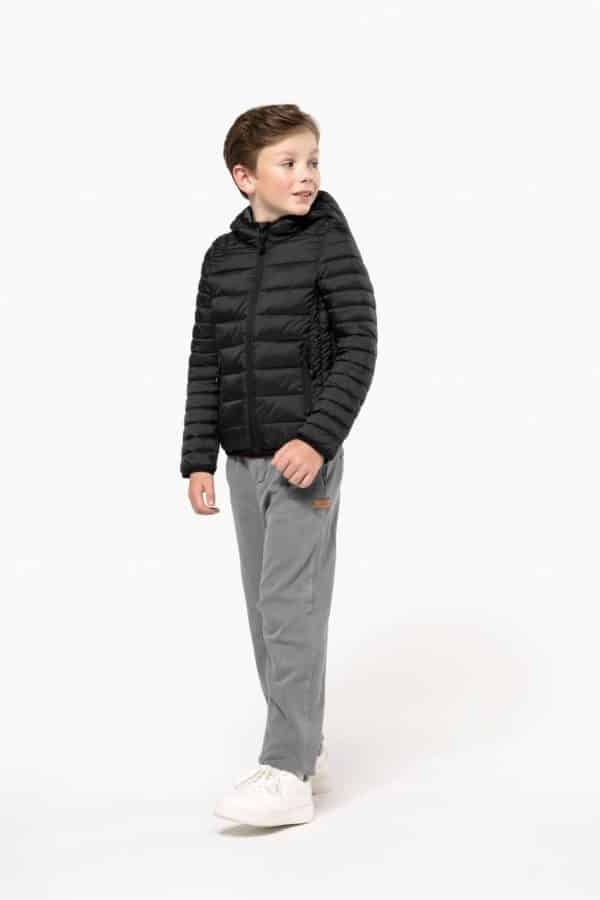KA6112 KIDS' LIGHTWEIGHT HOODED PADDED JACKET