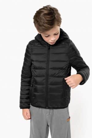 KA6112 KIDS' LIGHTWEIGHT HOODED PADDED JACKET