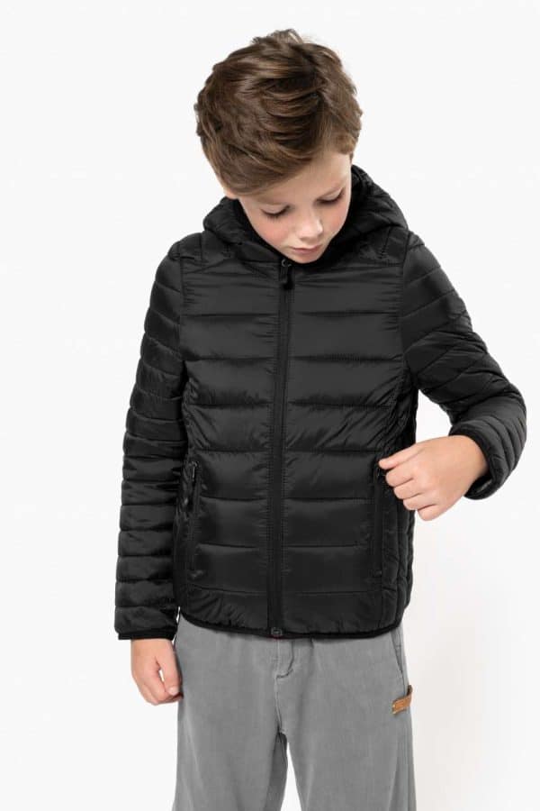 KA6112 KIDS' LIGHTWEIGHT HOODED PADDED JACKET