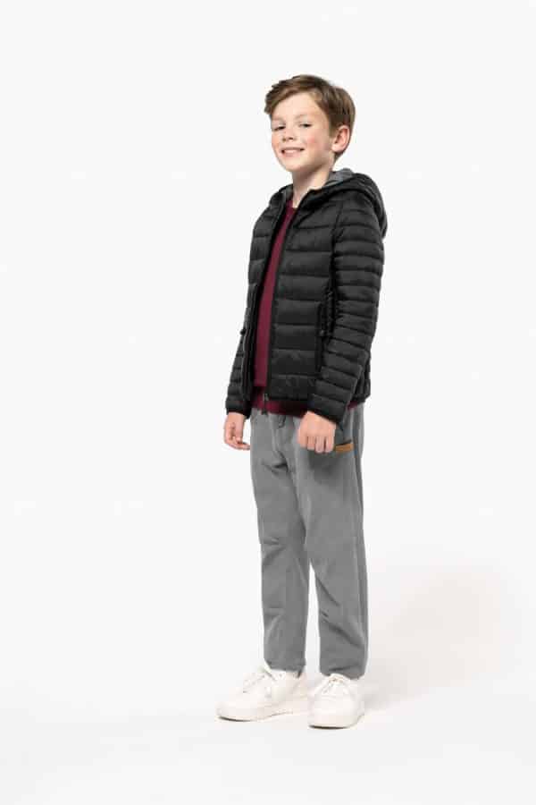KA6112 KIDS' LIGHTWEIGHT HOODED PADDED JACKET
