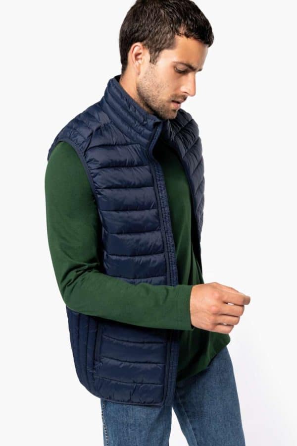 KA6113 MEN’S LIGHTWEIGHT SLEEVELESS FAKE DOWN JACKET