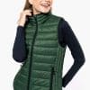 KA6114 LADIES' LIGHTWEIGHT SLEEVELESS FAKE DOWN JACKET