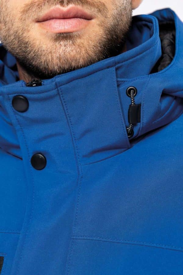KA650 MEN'S HOODED SOFTSHELL LINED PARKA