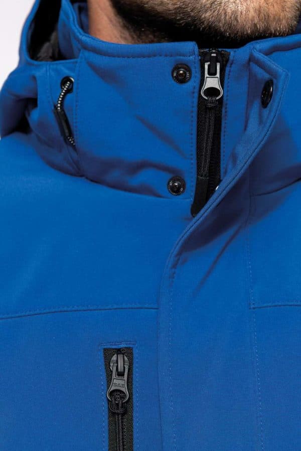 KA650 MEN'S HOODED SOFTSHELL LINED PARKA