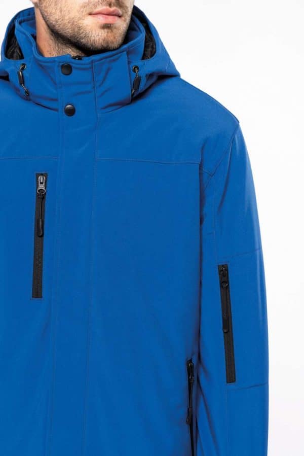 KA650 MEN'S HOODED SOFTSHELL LINED PARKA