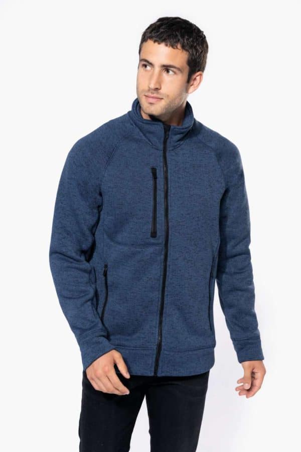 KA9106 MEN'S FULL ZIP HEATHER JACKET