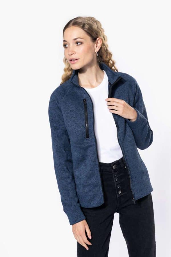 KA9107 LADIES' FULL ZIP HEATHER JACKET