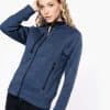 KA9107 LADIES' FULL ZIP HEATHER JACKET