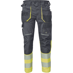 SHELDON HV DW pants anthracite/yellow