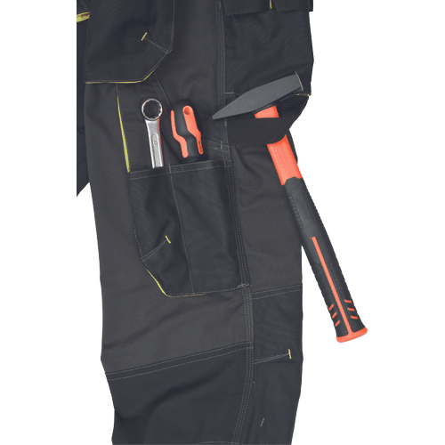 SHELDON HV DW pants anthracite/yellow