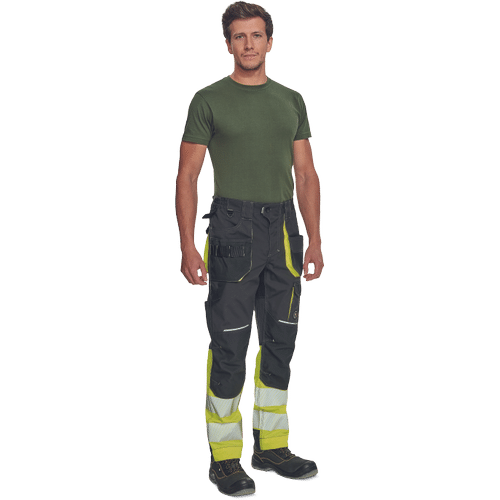 SHELDON HV DW pants anthracite/yellow