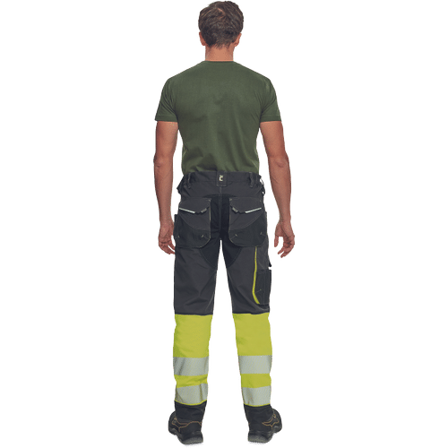 SHELDON HV DW pants anthracite/yellow