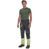 SHELDON HV DW pants anthracite/yellow