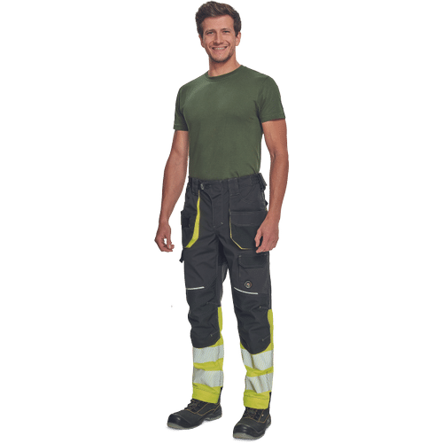 SHELDON HV DW pants anthracite/yellow