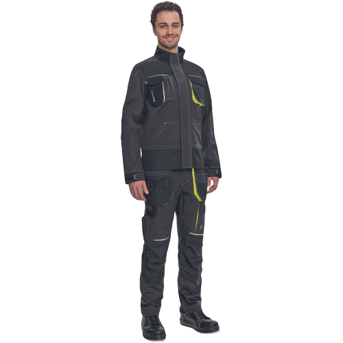 SHELDON jacket anthracite/yellow
