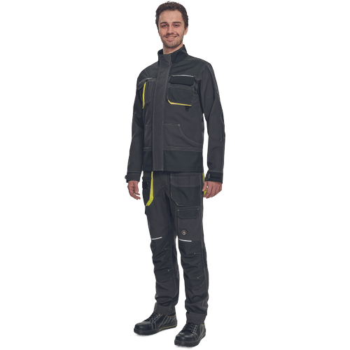 SHELDON jacket anthracite/yellow