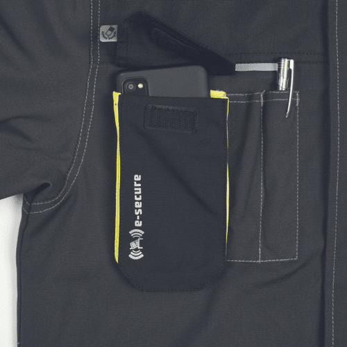 SHELDON jacket anthracite/yellow