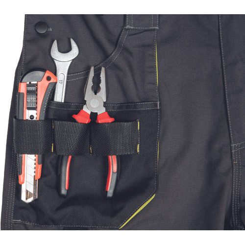 SHELDON pants anthracite/yellow