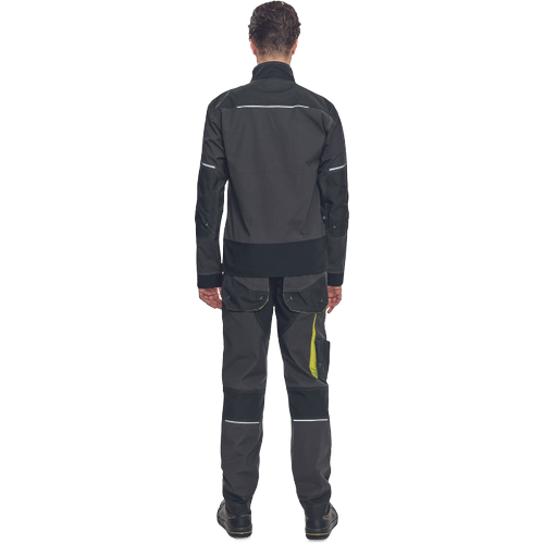 SHELDON pants anthracite/yellow