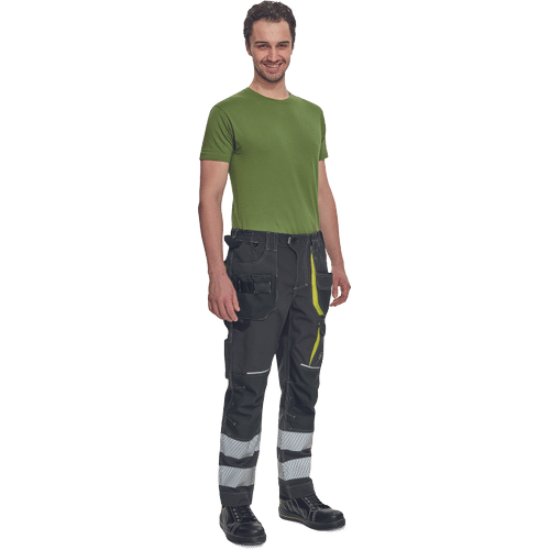 SHELDON RFLX pants anthracite/yellow