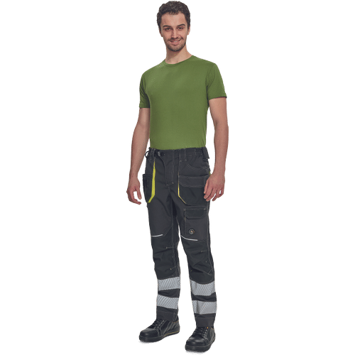 SHELDON RFLX pants anthracite/yellow